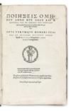 HOMER.  Opus utrumque Homeri Iliados et Odysseae.  2 vols.  1541